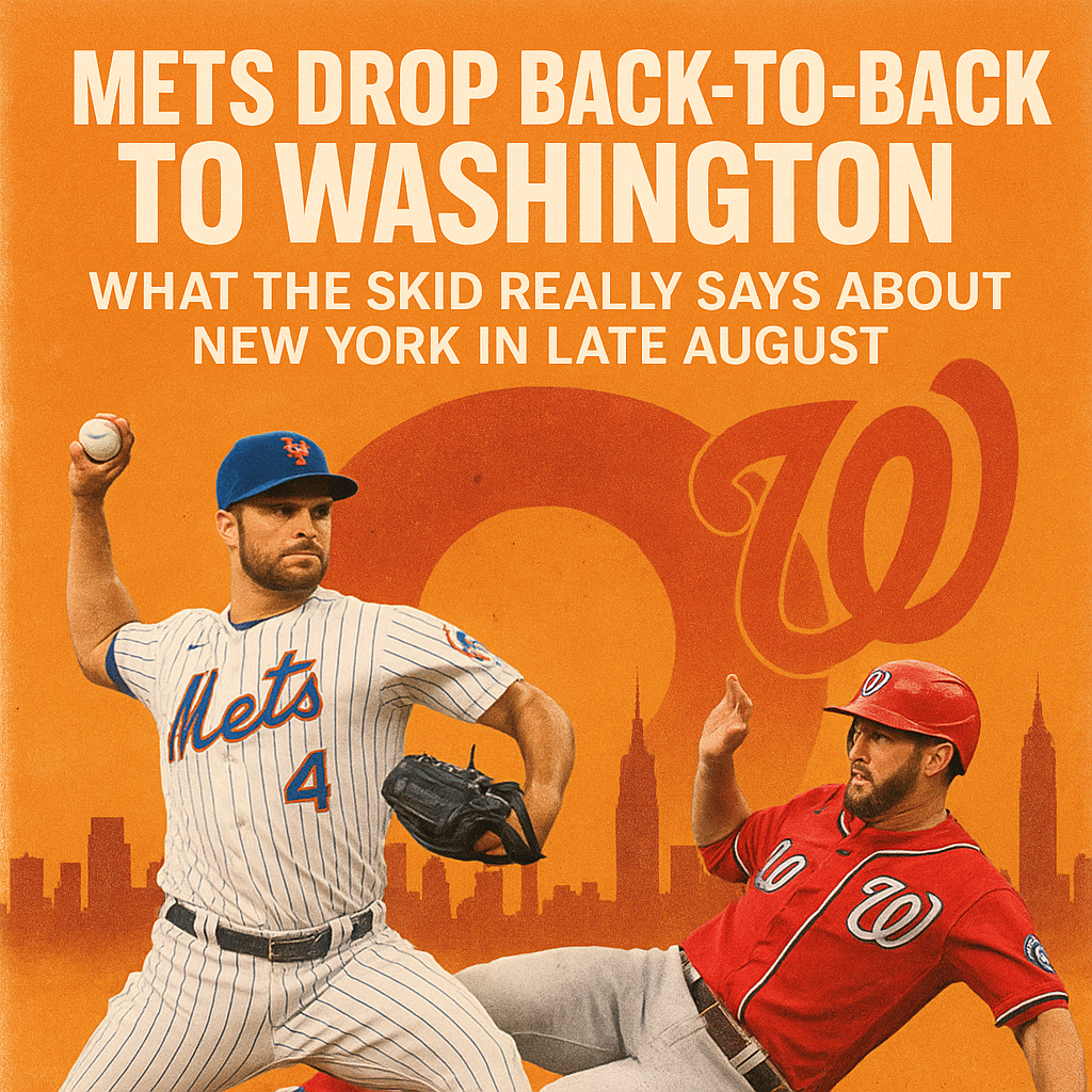Mets Drop Back-to-Back To Washington: What The Skid Really Says About New York In Late August